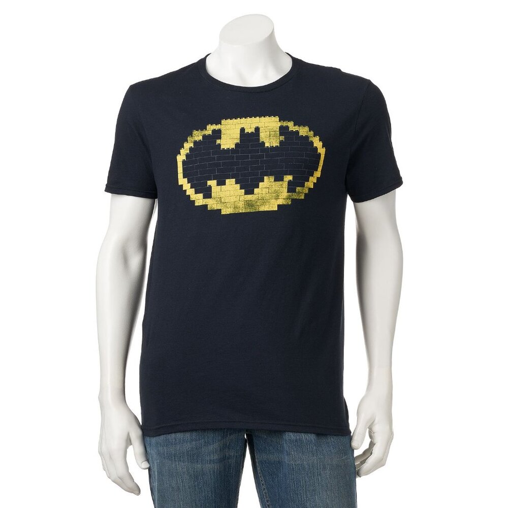 New! Lego Batman Brick Logo T-Shirt